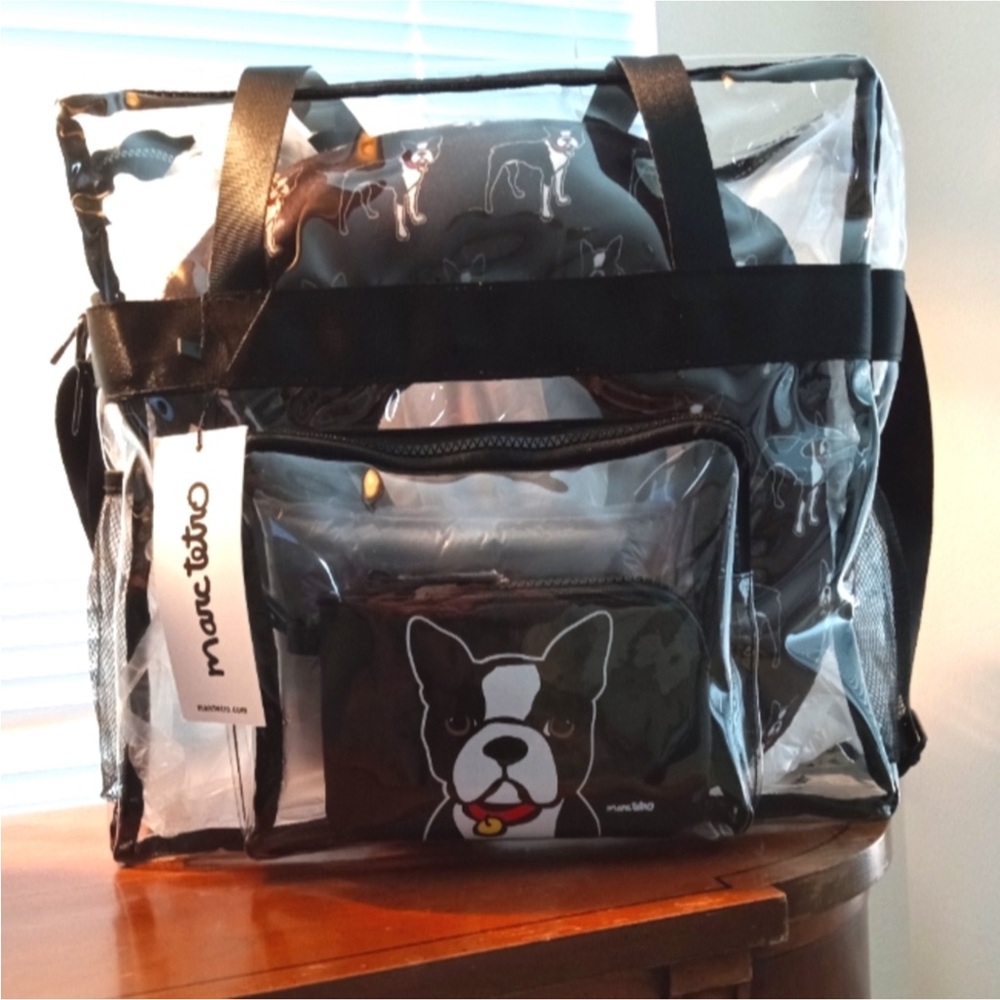 Marc Tetro Clear Black Travel Bag